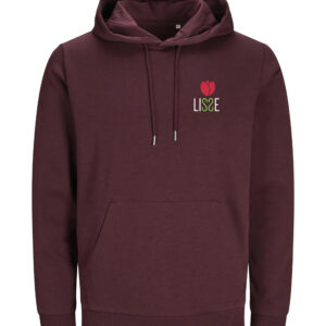 Lisse Hoodie - Donker rood