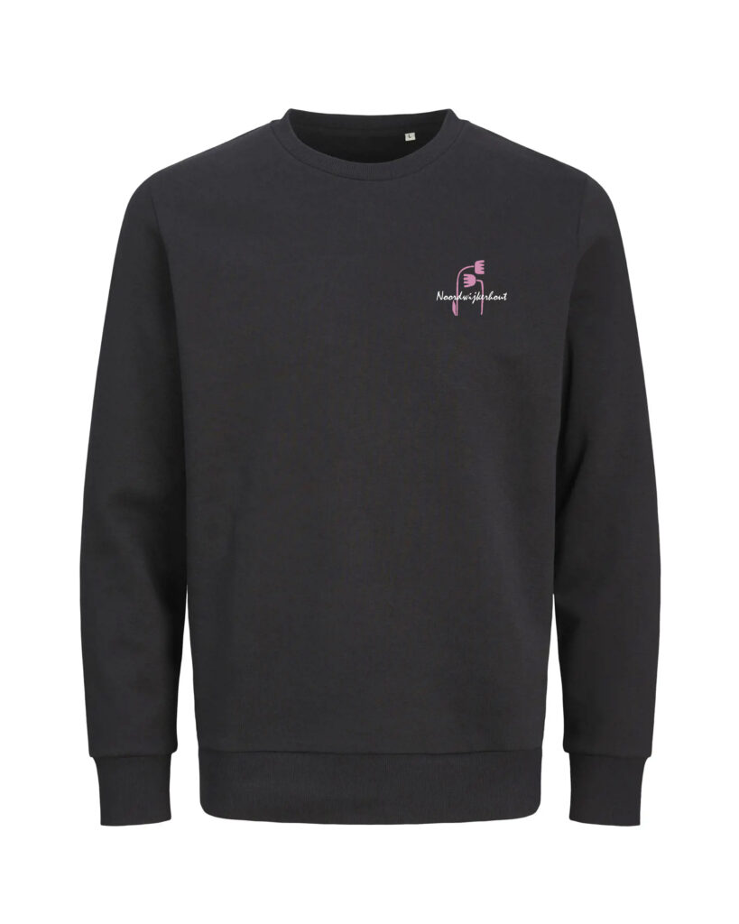 Noordwijkerhout sweater in zwart – voorkant