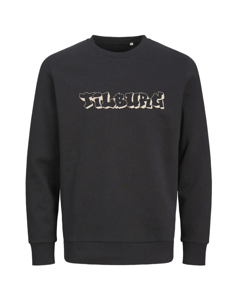 Tilburg sweater in zwart – voorkant