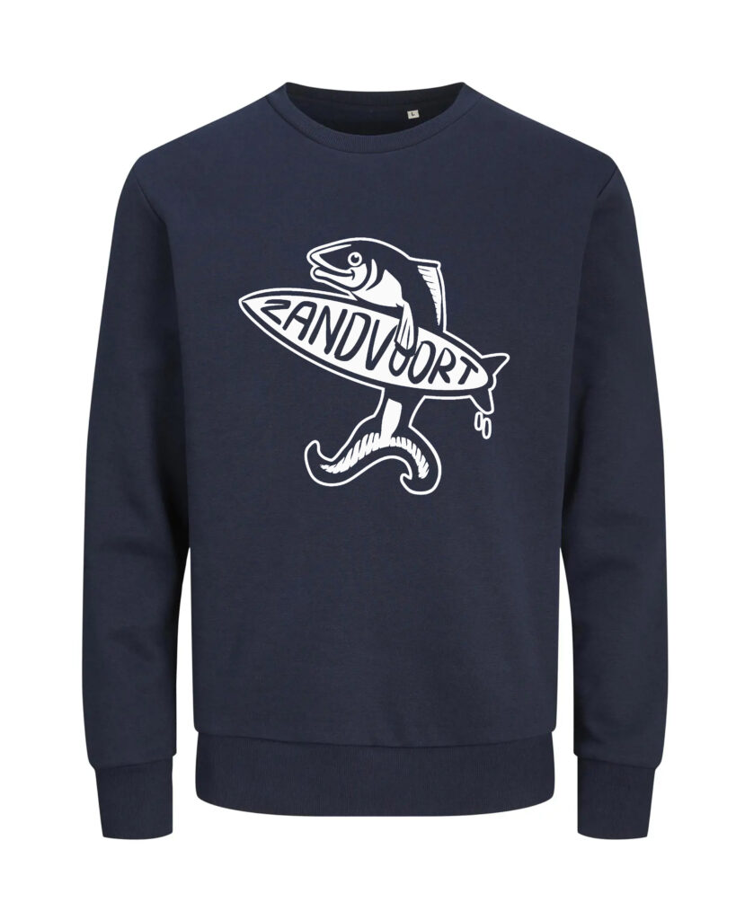 Zandvoort sweater in donker blauw – voorkant