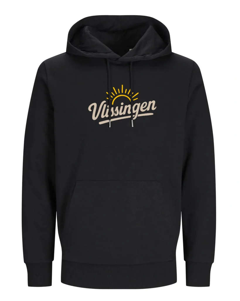 Vlissingen hoodie in gebroken wit