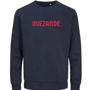 Ovezande sweater - Donker blauw
