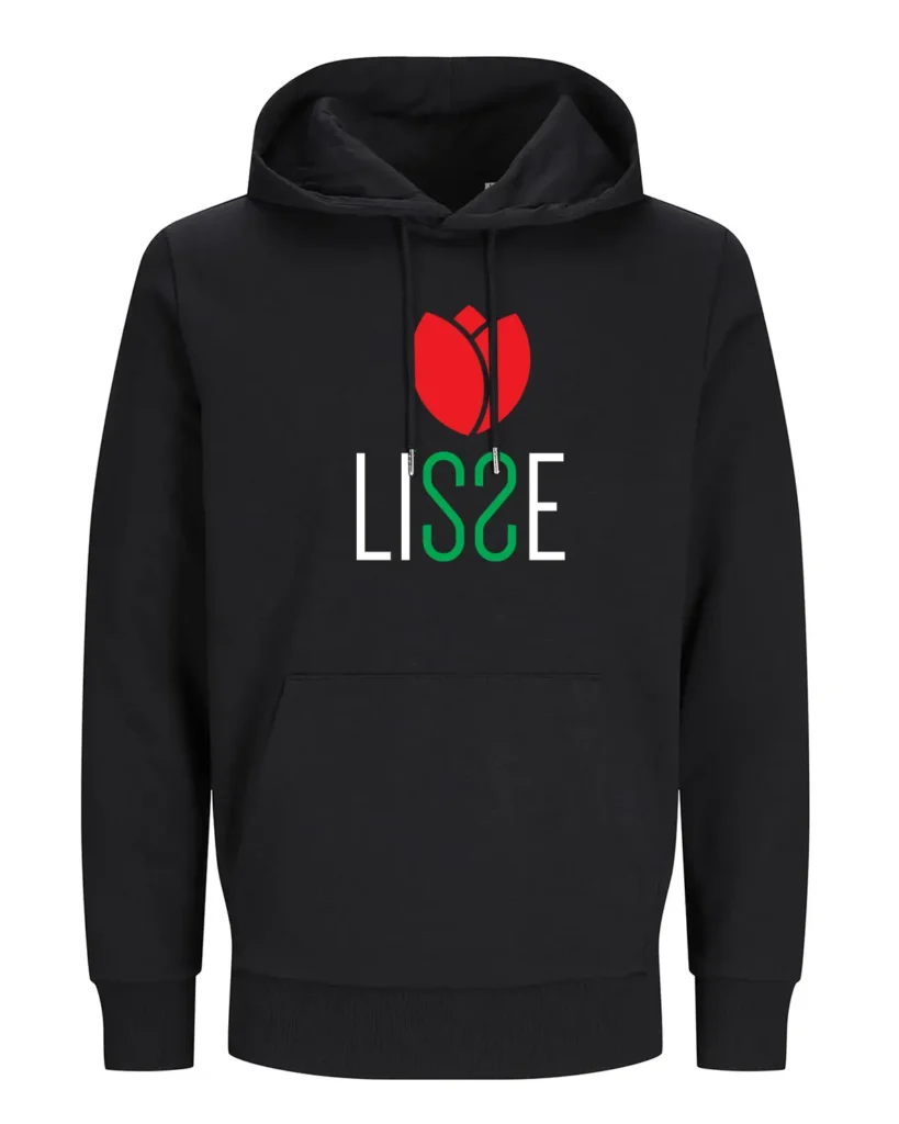 Lisse hoodie in oranje