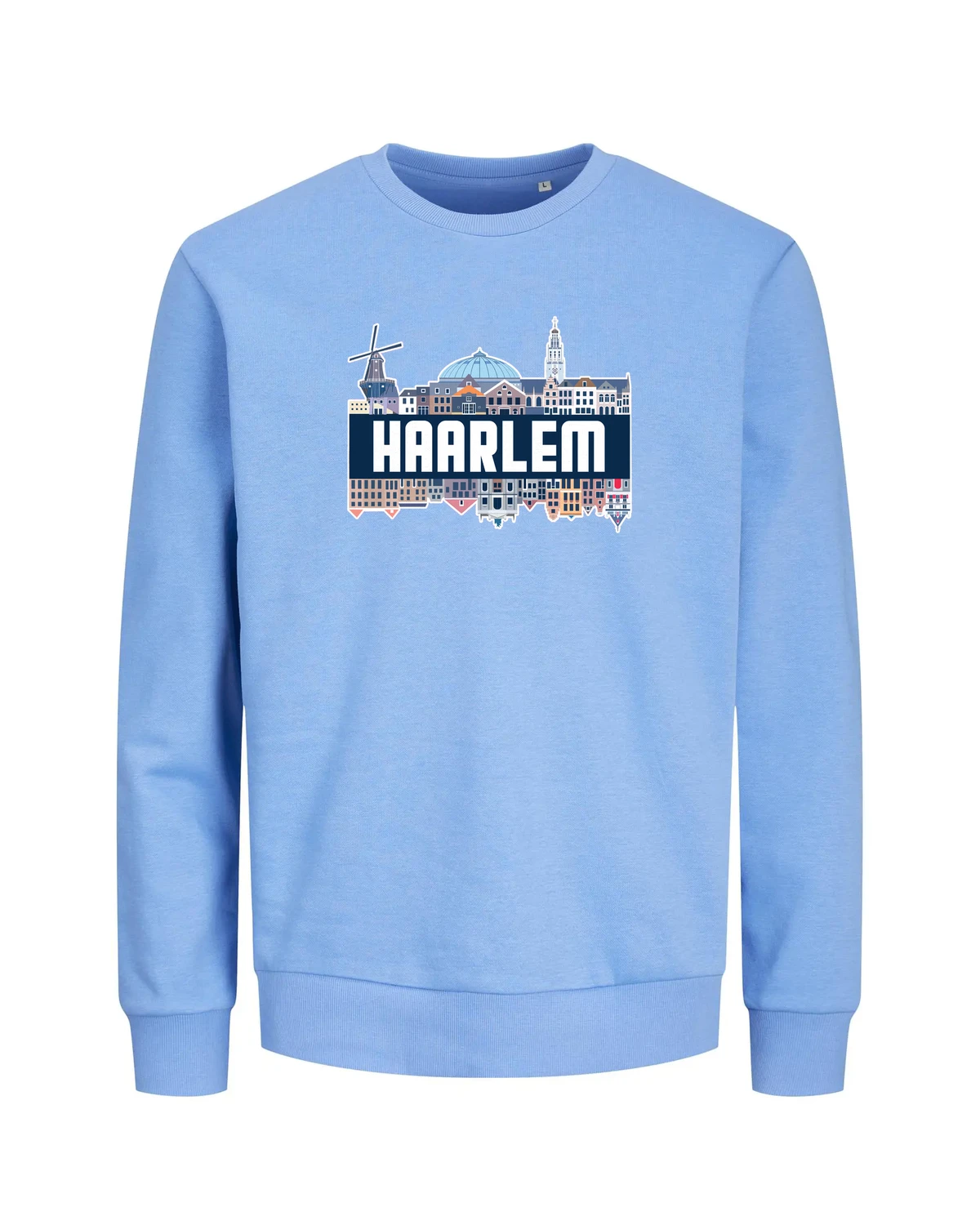 Haarlem sweater in licht blauw – voorkant